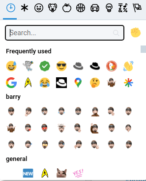 Example of Barry Schwartz emojis on SEO.chat