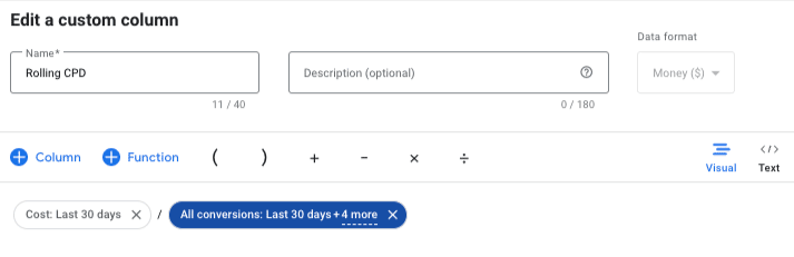 Edit Custom Column