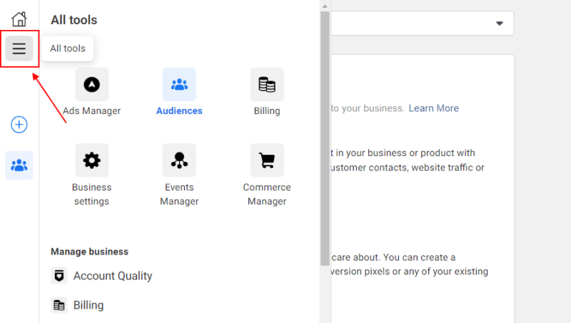 Facebook Ads manager - All tools