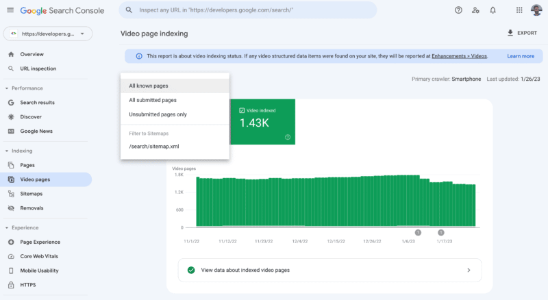 Video Indexing Sitemap Filter 800x438