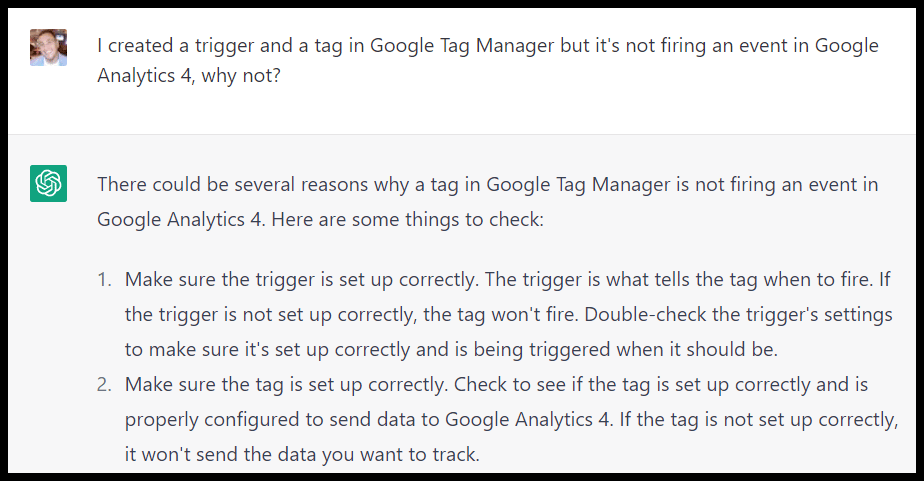 ChatGPT platform troubleshooting